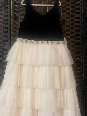 princess like dresses Princess Beads Prom Dresses A-Line Tulle Off Shoulder Floor-Length Party Dress #3358